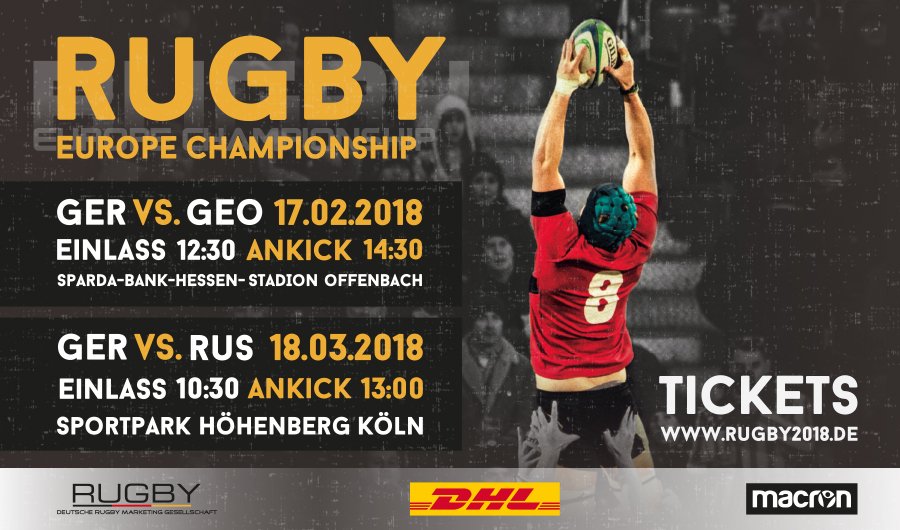 Deutschlandspiele der EM 2018 in Rugby XV (M)