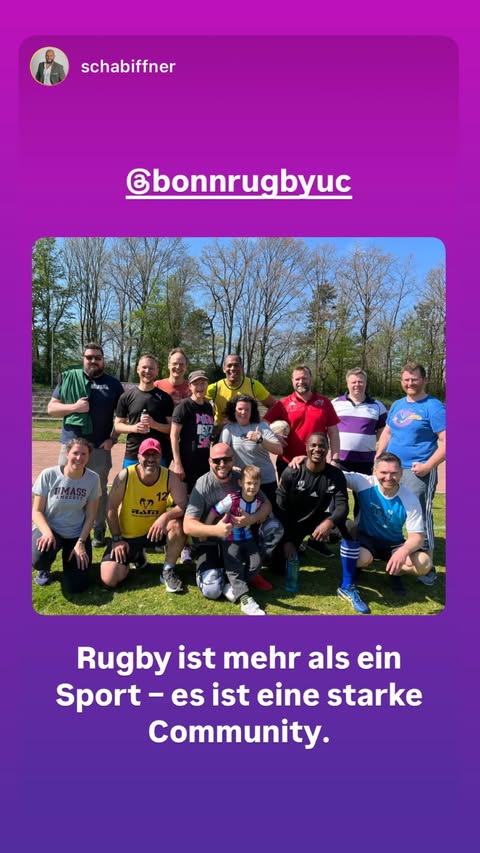 Elternrugby beim Bonn Rugby UC. Rugby ist mehr als ein Sport - es ist eine starke Community